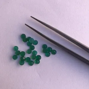 5mm Natural Green Onyx Stones Round Rose Cut Wholesale Trending Cabochon Lot at Factory Buy Best Price Online Shop Alibaba India