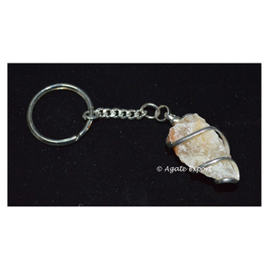 Fabriqué à la main de Pierres Précieuses Améthyste De Haute Qualité Fil Porte-clés - Product Image 2