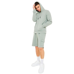 OEM Custom <b>Twinsets</b> for Men's Gym Training Slim Fit 100% Cotton T-Shirts and Shorts Wholesale - Product Image 3