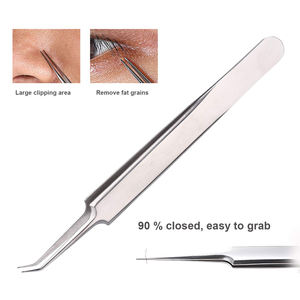 ชุดอุปกรณ์กำจัดสิวหัวดำแบบ3 in 1, ชุดอุปกรณ์ผ่าตัดกำจัดสิวหัวขาวสำหรับผิวทำจากสเตนเลสระดับมืออาชีพสีเงิน - Product Image 4