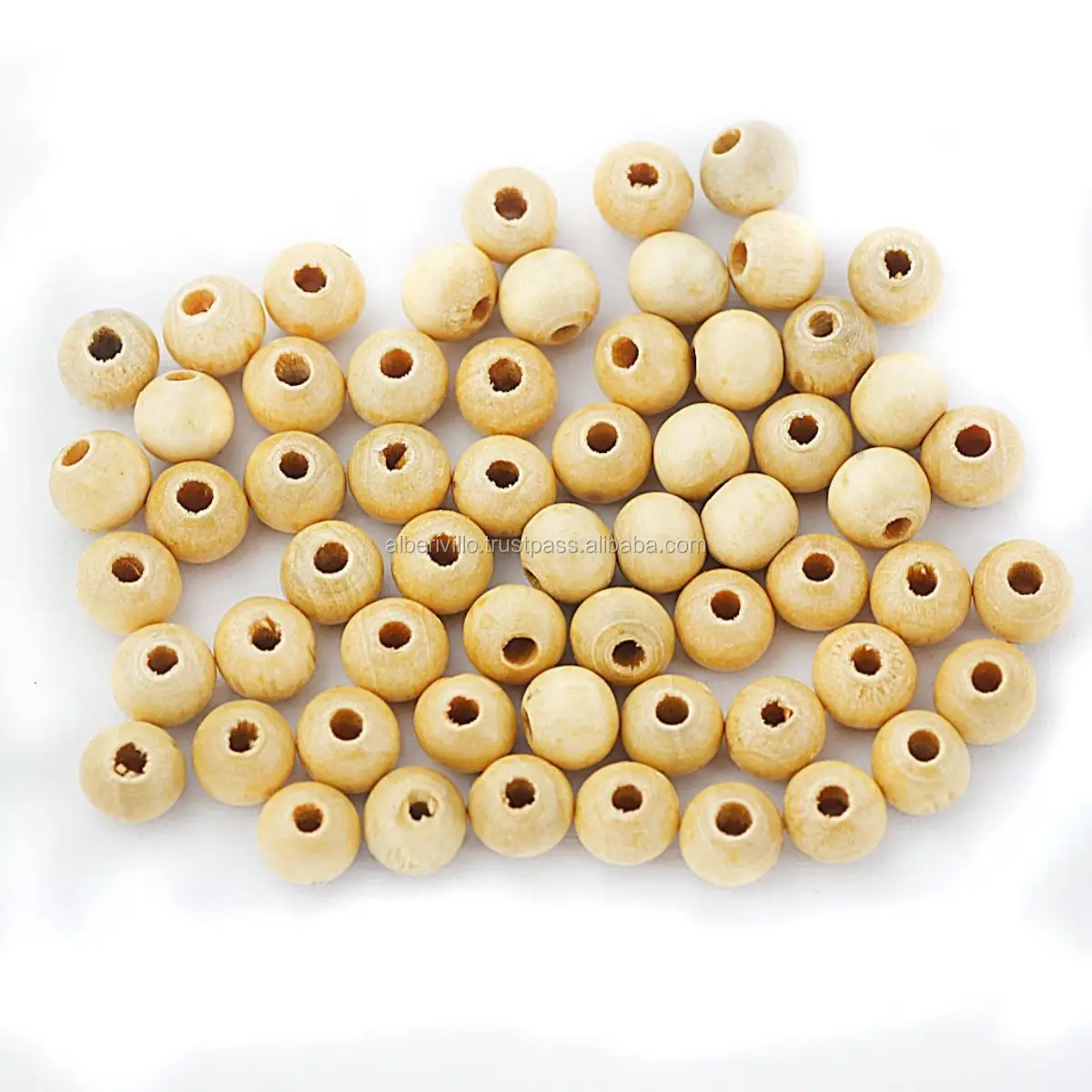 Wooden Round Beads Indian Supplier of Bead Cheap Natural Wood Pearl Bead