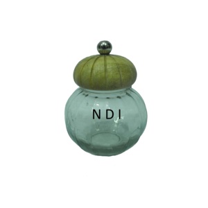 Cubierta decorativa de madera de Venta caliente de uso de cocina con tarro de vidrio transparente tarro de albañil de vidrio hermético decorativo - Product Image 4