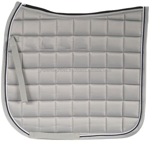 Almohadilla de sillín de doma de tamaño completo personalizada, tela satinada con logotipo de algodón inglés, material de forro de mazorca, espuma de origen - Product Image 1