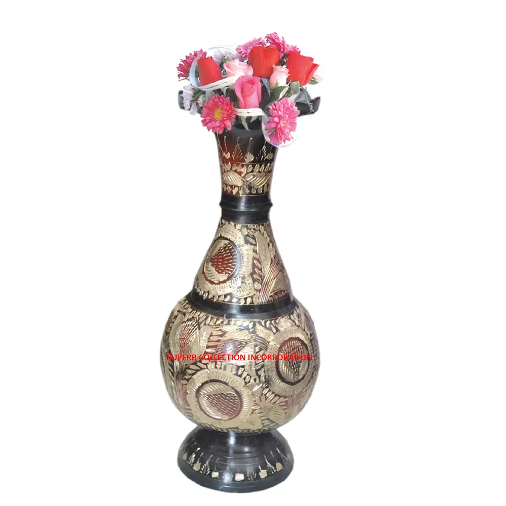 Flower Pot Luxury and Top Selling Brass Antiqui Decorative Flower Pot Made In India On hot Sale