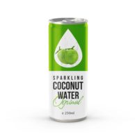 Frisse Sprankelende 250ml Kokoswater Watermeloen Lekkere Fruit Smaak Koel Koolzuurhoudende Aluminiumblikje Drankje Pure Plantaardige Sap