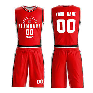 Ensemble de maillots de basket-ball en polyester unisexe à séchage rapide et respirant Chemise de sport personnalisée de grande taille pour adulte anti-UV - Product Image 4