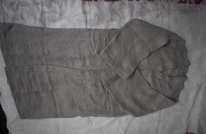 100% Linen Natural Waffle Jacquard Bathrobe Long Design Sustainable Features Adults Hotels <b>Christmas</b> Bath <b>Towel</b> Sets - Product Image 4