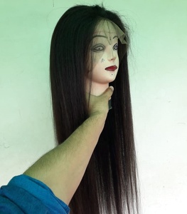 Perruque Full Lace Wig #27 blonde cendré avec racines sombres et dentelle transparente Offre Spéciale brésilienne vierge soyeuse - Product Image 1