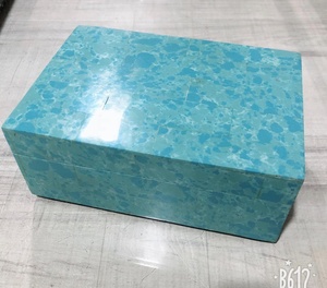 Yellow and <b>Grey</b> Resin Simple Design Jewelry <b>Box</b> Plastic Jewelry Boxes for Decorative and Interior Design in India - Product Image 2