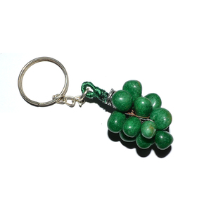 Wholesaler of Green Dyed Tumbled Grapes Keychain | Green Dyed Tumbled Grapes Keychain at Low Price - Product Image 1