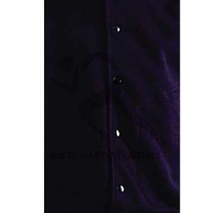 RMI personnalisé hommes grande taille Letterman vestes avec col montant OEM broderie patchs enduit traitement - Product Image 4