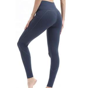 Leggings de sport taille mi-haute personnalisables pour femmes avec poche cargo respirante, antibactériens et résistants aux déchirures, style décontracté - Product Image 5