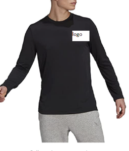 T-shirt de Sport à manches longues pour homme, 65% Polyester, 35% coton, importé du Bangladesh - Product Image 1