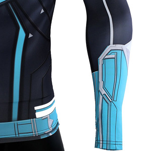 Maillots de compression à manches longues pour hommes Aw Traders HRS-AT-910 entièrement sublimés, en polyester/spandex, unis/secs, pour adultes - Product Image 5
