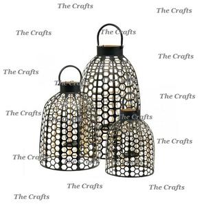 Portavelas votivo de metal martillado de primera calidad en color oro y cobre a un precio asequible - Product Image 2