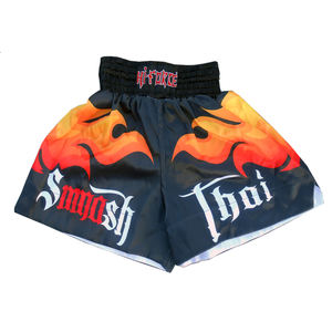 Pantalones Cortos de Muay Thai Hechos a Medida, 100% Poliéster, Pantalones Cortos de Alta Calidad para MMA y Kick Boxing - Product Image 3