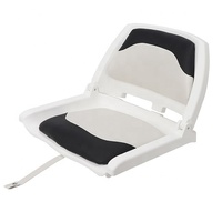 Siège de bateau en plastique rembourré et pliable pour bateau