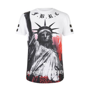 Camisetas de Cuello Redondo para Hombre 2022, Hechas a Medida, 100% Poliéster, Tejido Transpirable de Secado Rápido, Impresión Digital Sublimada, Venta al Por Mayor - Product Image 1