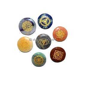 Cristaux d'Agate Gravés Tendance 2022 pour la Guérison Énergétique, Ensemble de Pierres de Reiki 7 Chakras pour la Méditation, Feng Shui Naturel - Product Image 2