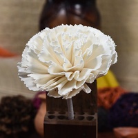 Fleurs en bois de sola avec mèche en coton pour diffuseur de parfum d'ambiance, fleurs artificielles pour décoration de mariage, fête à domicile