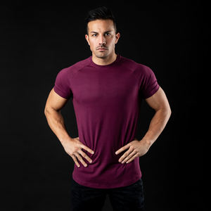 2024 gros hommes Logo personnalisé impression Raglan manches courtes O cou décontracté blanc 100% coton T-shirts pour hommes - Product Image 5