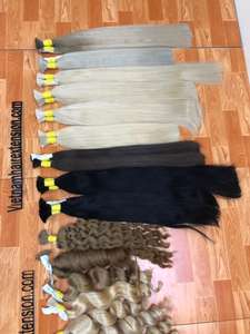 Extensions de cheveux russe à double drawn, produit en vrac, meilleure vente - Product Image 5