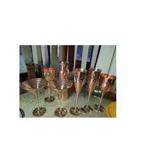 100% 銅デザイン最高品質のピースとパーティーウェアのドリンクアイテム販売クリスマスプロモーションギフト銅アンティークガラス