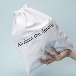 Wholesale Personalized Drawstring Cotton Bags Eco Friendly Packaging Custom Logo Cotton <strong>Draw</strong> String Bag - Product Image 1
