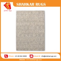 Tapis faits main 100% laine naturelle, moelleux et doux, modernes, lavables, dalles de moquette, dernières créations indiennes pour chambres et salles de bain