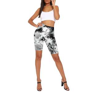 Venta al por mayor de alta calidad por encargo de las mujeres mejor Running Active Wear Gym usa Tie Dye Shorts Foe Ladies - Product Image 3