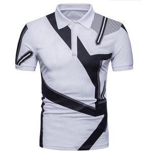 T-shirt d'été unisexe en gros 2026 pour hommes, séchage rapide, 65% coton, 35% polyester, vêtements de golf personnalisés, polo pour hommes - Product Image 1