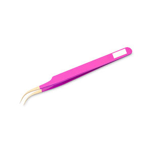 Pinzas de pestañas profesionales de colores fluorescentes, juego de pinzas para pestañas con logotipo personalizado de color sólido de alta calidad, venta al por mayor, nuevas - Product Image 1