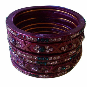 Brazalete de laca hecho a mano, Fabricación en la India - Product Image 1