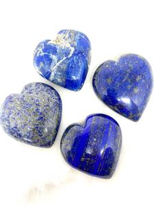 Vente en gros Authentique Lapis Lazuli Puffy Heart Pierre polie pour Coeur Chakra Guérison Amour Vibration et Décor Élégant - Product Image 2