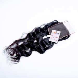 Perruque Lace Closure brésilienne 4x4, perruque en soie, cheveux naturels HD, alignée de cuticules, ondulée, avec Baby Hair - Product Image 2