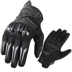 Gants de motard en cuir, Logo personnalisé, pour course de moto, - Product Image 1