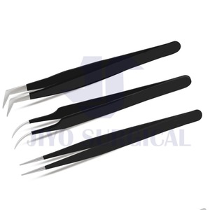 Pince à épiler pour extension de cils en acier inoxydable couleur plasma noir Instruments de beauté - Product Image 5