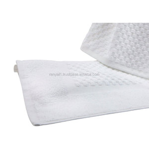 Vente en gros de torchon en toile recyclée de haute qualité, serviette d'hôtel de luxe blanche et épaisse, personnalisée - Product Image 1