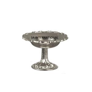 Plat décoratif de table, brillant et poli, décoration de table d'hôtel, grande taille, vaisselle, finition nickelée, bols à fruits - Product Image 1