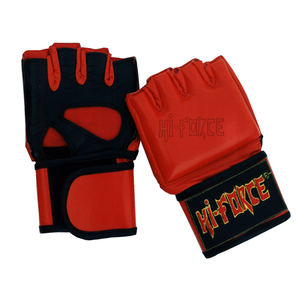 Gants de sparring professionnels en cuir PU à demi-doigts de tailles 8oz et 12oz pour l'entraînement de boxe MMA UFC - Product Image 1