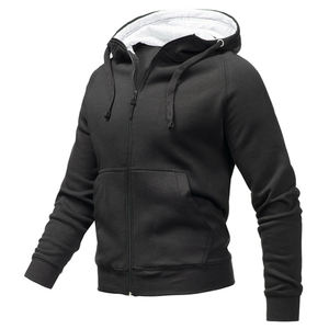 Rrival lank pparel ustom Uff enjuagado oodie stomustomizado OGO Abel intage Men ipper oodie - Product Image 5