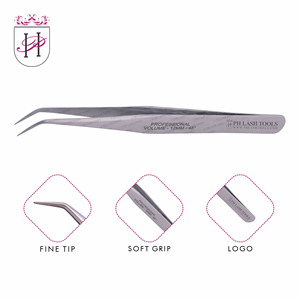 Vetus — pince à épiler pour les cils Volume, Angle Str, 12mm, 35 degrés, en Satin, étiquette privée, pour Extension de cils, nouvelle collection - Product Image 6