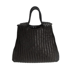 Bolsos de cuero entrelazado de lujo para mujer, bolso de mano de cuero trenzado hecho a mano - Product Image 3
