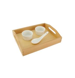 Bandeja de Madera de Diseño Clásico con Asas de Hierro, la Mejor Calidad, Forma Rectangular, Bandeja para Aperitivos y Dulces en India - Product Image 2