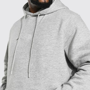 Sweat-shirt à capuche grande taille personnalisé sweatshirts unis surdimensionnés en polyester de haute qualité avec capuche doublée OEM disponible avec logo imprimé - Product Image 2