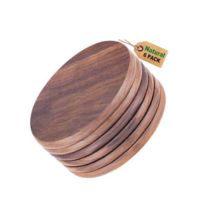 Mango <b>Wood</b> <b>Coaster</b> Set Kitchenware Cup <b>Coaster</b> Tableware Handmade Vintage Design Table Top Wooden Tea <b>Coaster</b> - Product Image 3