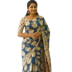 Bollywood tasarımcı keten Patola sari