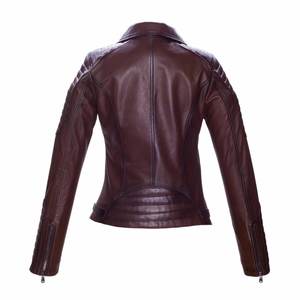 Novedades de Invierno, Chaqueta de Motocicleta de Cuero para Mujer, Diseño Sólido, Ecológico, Resistente al Viento, Elegante y Único, Gran Venta - Product Image 6