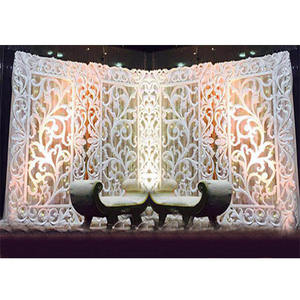 เส้นใย Backstage แผงสำหรับงานแต่งงานตกแต่งไฟเบอร์-แก้วแต่งงาน Decor แผงผู้ผลิตโมเดิร์นงานแต่งงานเส้นใยแผงสำหรับ Stage - Product Image 1