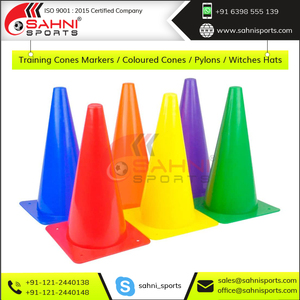 Cônes d'entraînement de football, marqueurs durables de qualité supérieure, cônes colorés/pyons/chapeaux de sorcière - Product Image 4